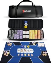 7DEUCE Pokerset - Starterset - 500 Chips - Kleed - Poker Fiches - Poker - Volwassenen