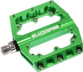 Blackspire - Sub 420 CNC Pedalen Blackspire inclusief gemonteerde vervangbare pennen Lime Groen