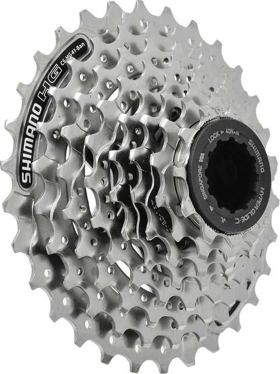 Cassette Shimano CSHG41 pour vélo 8 vitesses