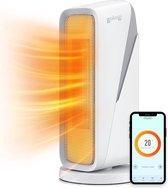 Gologi ventilatorkachel met thermostaat - Kachel elektrisch - Verwarming - Heater - Werkt met app en touch bediening - 1500W