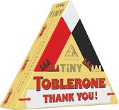 Toblerone chocolade geschenkdoos met opschrift "Thank You!" - Toblerone Mini Chocolademix - 248g