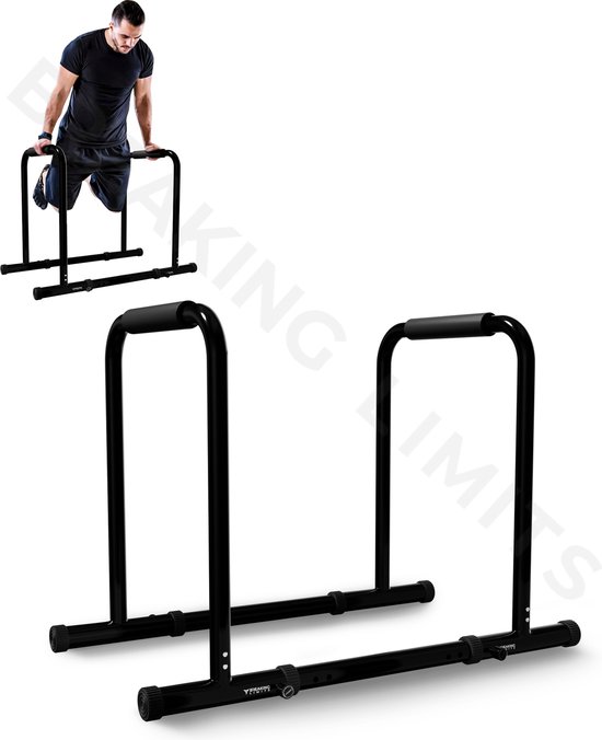 thumbnail image 2 of Dip Bars Trademark Innovations 28.5-inch Exercise Dip Station Bars Work Out Equipment For Home Gym 2 of 11
