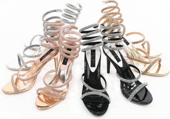 Zerba - Sandales pour femmes Femme - Taille 39 - Zwart - Novella