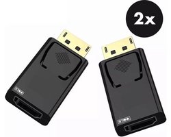 DisplayPort naar HDMI Adapter kabel - 2 Stuks - Staza