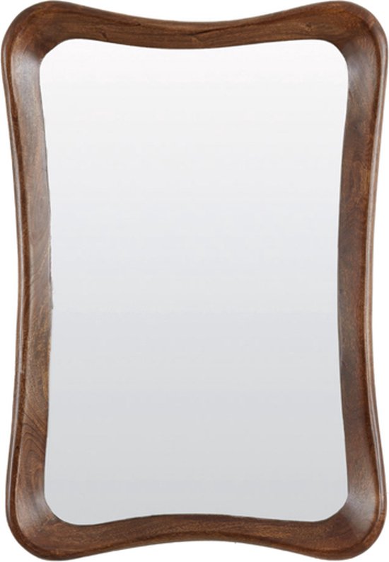 Alamos spiegel 100 cm - hout roodbruin