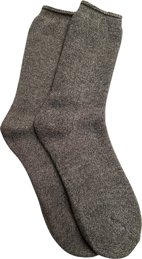 Warmhoudende Fleece Unisex Sokken / Thermo Sokken / Huissokken | Warmte Sok / Socks - Grijs