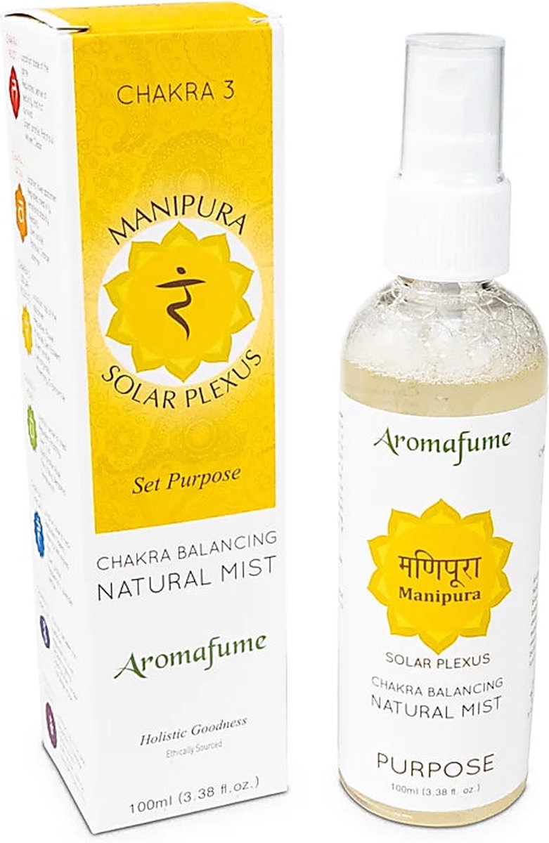Goedkoopste Aromafume Natuurlijke Luchtverfrisser Manipura - zonnevlecht chakra - spray - 100ml