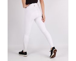 Montar Rijbroek Molly zilver fullgrip White - 38