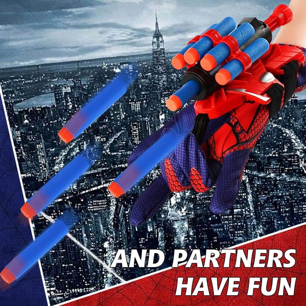 NHYDZSZ 2 Pièces Gant De Lanceur Spiderm, Spiderm Launcher Gant De Cosplay En Plastique, Jouets De Poignet Lanceur De Héros, Lanceur D'araignée Jouets éducatifs Pour Enfants