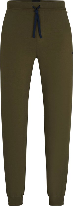 BOSS Mix&Match Pants - pantalon de pyjama ou de détente pour hommes - vert foncé - Taille : S