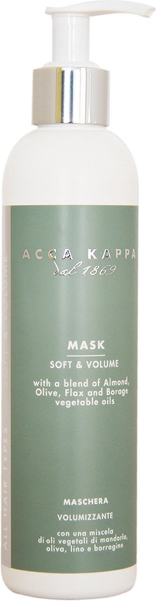 Acca Kappa Hair Soft & Volume Mask Masker Fijn Haar 250ml