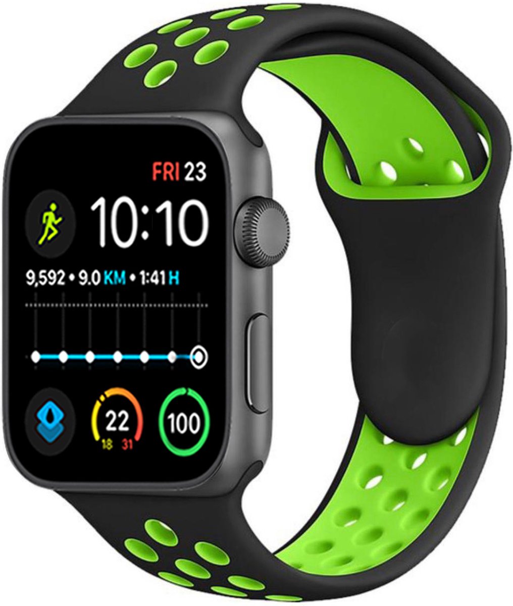 Royal Supplies RF-93 - Smartwatch - Smartwatch Dames - Smartwatch Heren- Screenprotector-Groen/Zwart