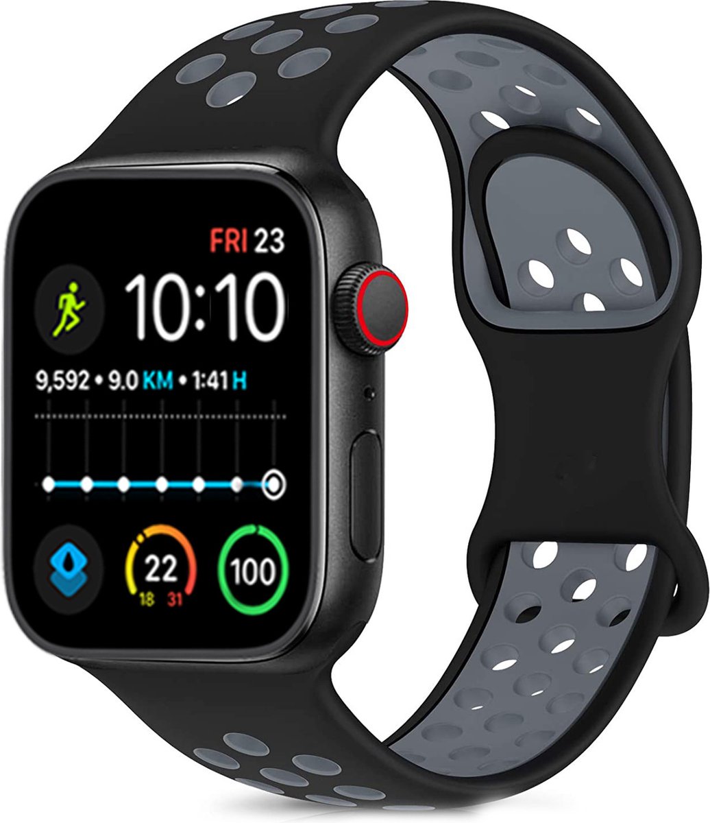 Royal Supplies RF-93 - Smartwatch - Smartwatch Dames - Heren& Kinderen- Screenprotector- Grijs/Zwart