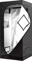 Velox Indoor Growbox 50x50x100cm - Hobbykas Voor Binnen - Kweektent - Growtent - Greenhouse - Waterdicht - 600D Oxford Stof - Zwart