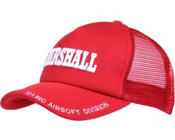 Fostex Garments - Baseball cap Mesh Marshall (kleur: Red / maat: NVT)