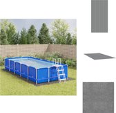 vidaXL Zwembadgrondzeil - Rechthoekig - 820 x 420 cm - Polyester geotextiel - Zwembad afdekzeil