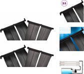 vidaXL Solarzwembadverwarming - Paneel van 80 x 620 cm - 8 panelen - 34 cm breed - Geschikt voor 32 mm/38 mm slangen - Zwembadfilterpomp