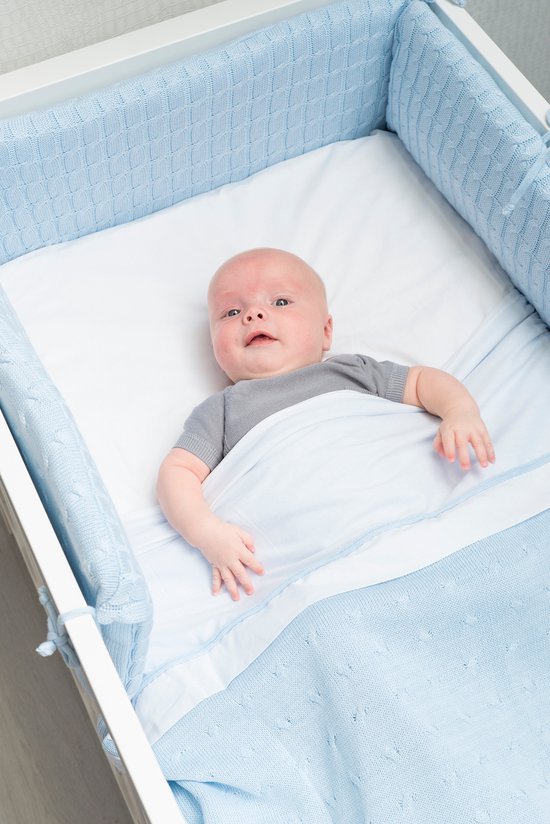 Baby's Only Gebreide wiegdeken - Baby deken Cable - Grijs van Baby's Only — afbeelding 2