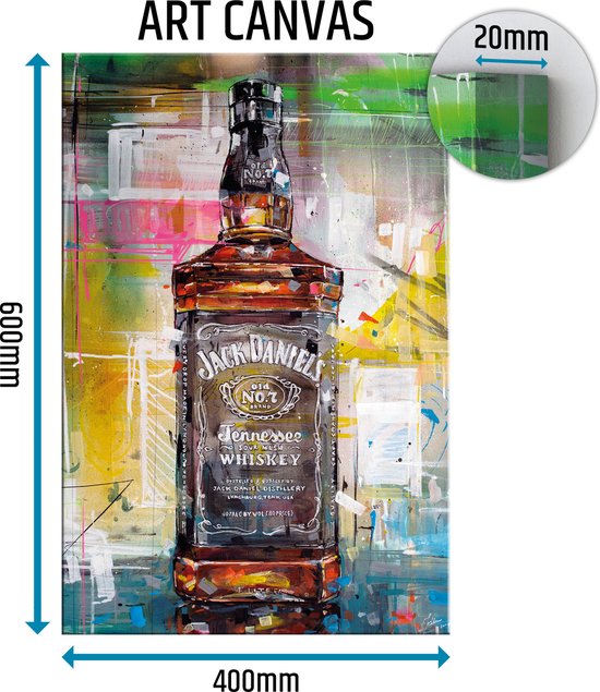 Whiskey canvas schilderij 40x60 cm