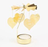 K&M Waxinelichthouder - Love - kandelaar - theelichtje - draaiende carrousel - cadeau - geschenk - kerst - verjaardag - cadeau artikel