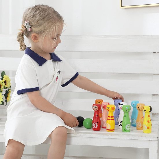 Alert Outdoor Houten Bowling Set