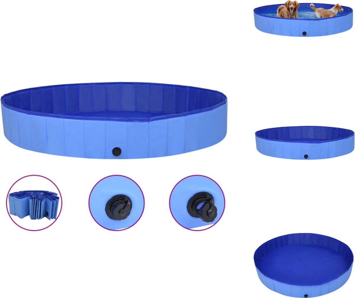 vidaXL Piscine pliable pour chiens Rouge 300x40 cm PVC