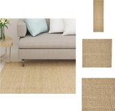 vidaXL Sisal Kleed - 80 x 250 cm - Duurzaam sisal - Meerdere toepassingen - Anti-slip onderkant - Krabpaal