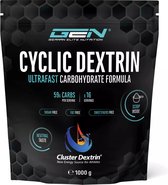 Cyclic Dextrin - Cluster Dextrin® - 59 gram Koolhydraten per serving - 1000g - Snelle Koolhydraat formule - Sportprestatie - Wielervoeding