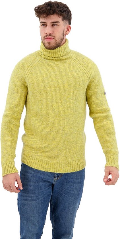 Superdry Studios Chunky Roll Neck Sweater Geel XL Man