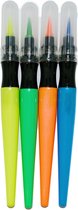 3BMT® Verfstiften - 4 Paintmarkers - set van 4 Penseelpennen - Geel, groen, oranje en blauw