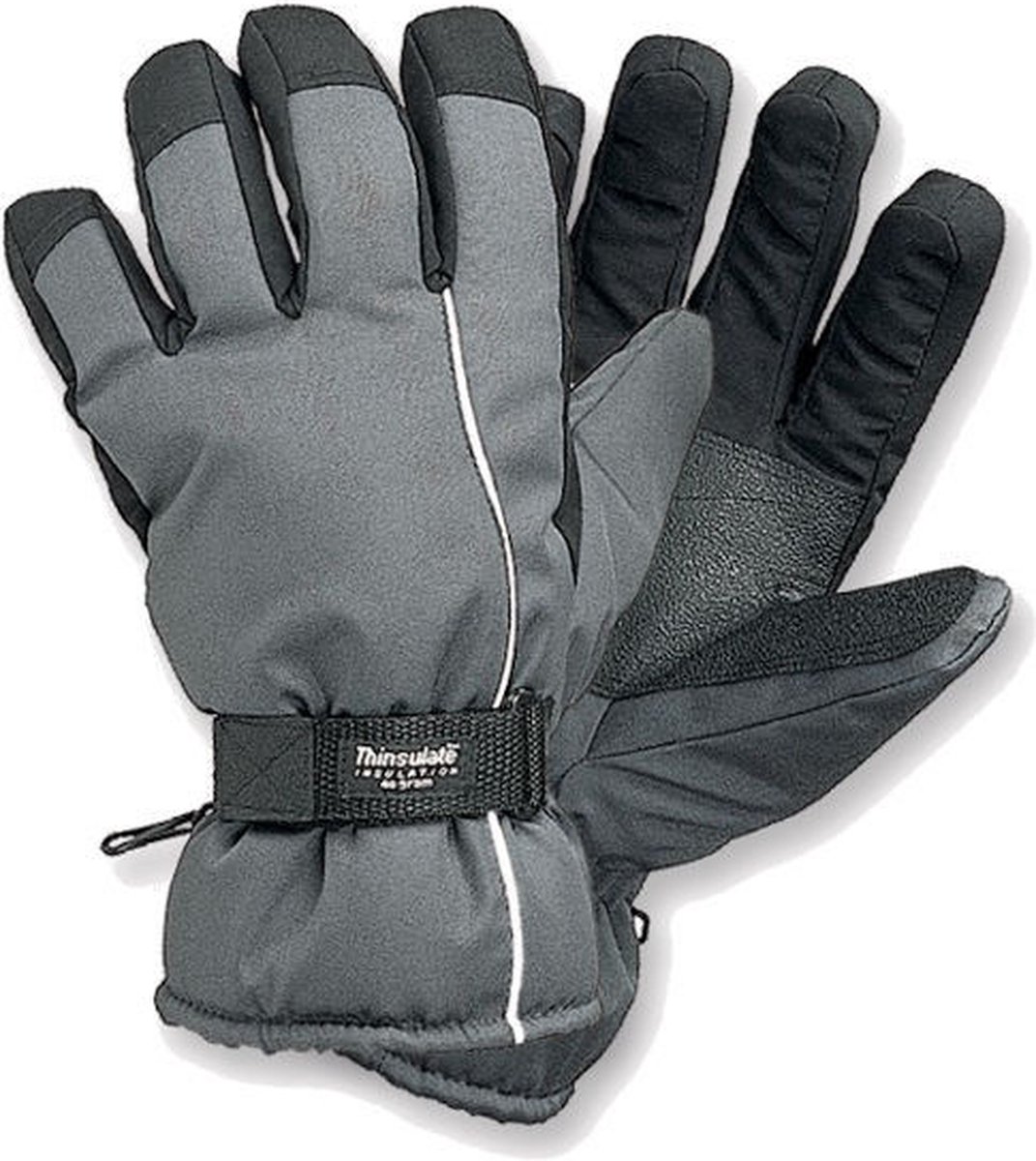 Thinsulate Skihandschoen grijs/zwart XL