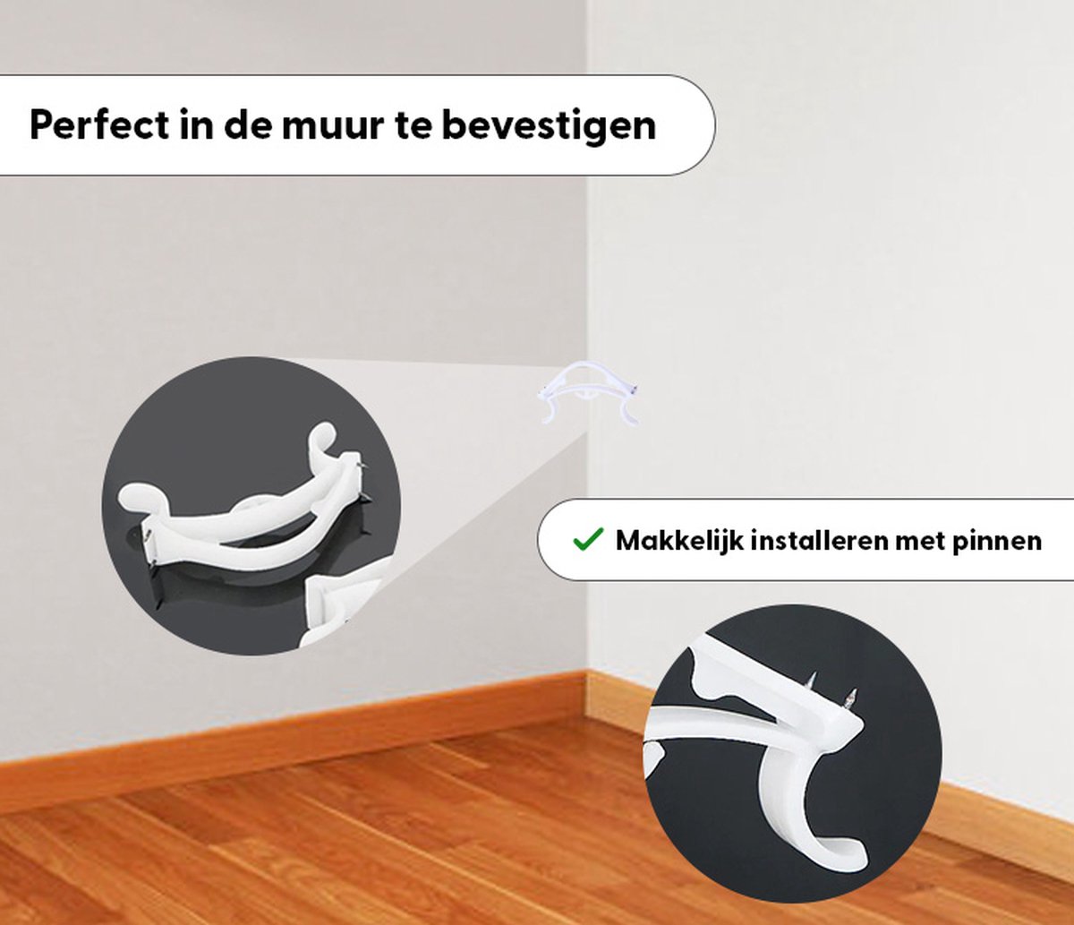 Slingerklemmen Voor Slingers Ophangen - Verjaardag Versiering - Hoekklemmen - 8 Stuks — afbeelding 2