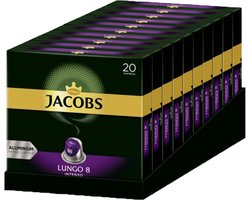 Jacobs Lungo Intenso Koffiecups - 10 x 20 stuks
