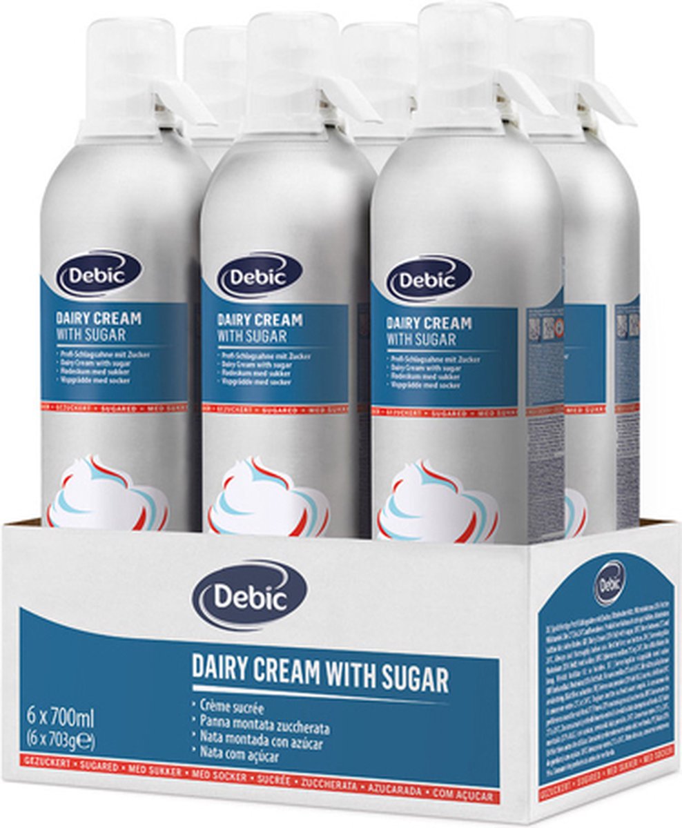 Debic - Slagroom met suiker - 6x 700ml