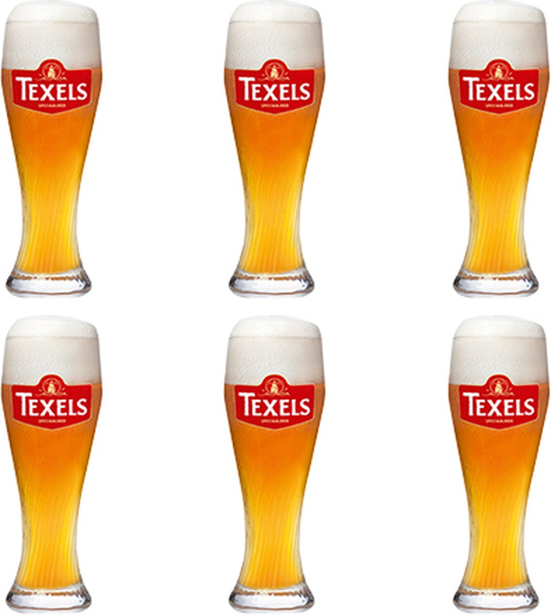 Texels - Skuumkoppe bierglas 500ml - 6 stuks