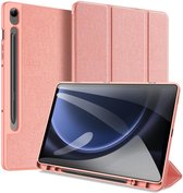 Dux Ducis Tablet Hoes Geschikt voor Samsung Galaxy Tab S9 FE - Dux Ducis Domo Bookcase - Roze