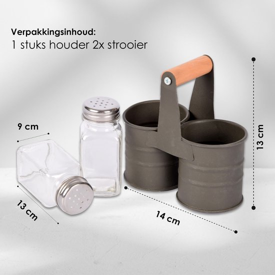 Peper en zout molen Leo rectycled 2