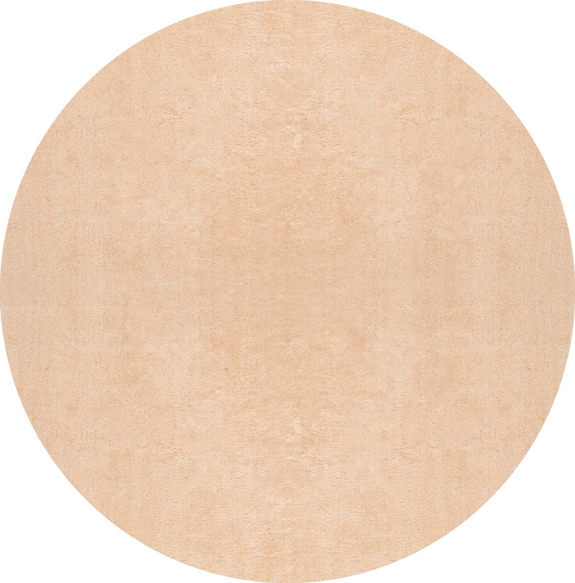 Muratap Outlet Samba Soft Fluffy Vloerkleed Laagpolig Donker Beige- 150 CM Ø Grijs