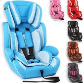 Autostoel groep 2 3 - Autostoel groep 1 2 3 - Autostoeltje voor kinderen - 9-36 kg 1-12 jaar - lichtblauw/wit