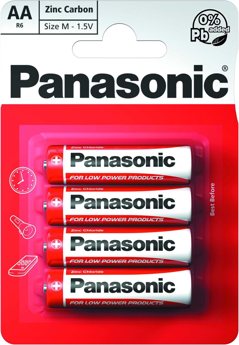 Panasonic AA batterijen - 48 stuks (12 blisters van 4)