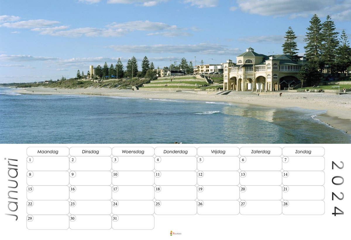 XL 2024 Kalender Jaarkalender Perth bol