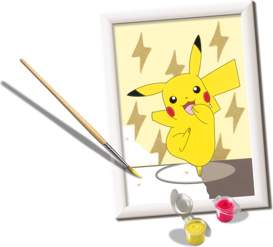 Ravensburger CreArt Pokémon Pikachu Pose – Peinture par numéro pour enfants