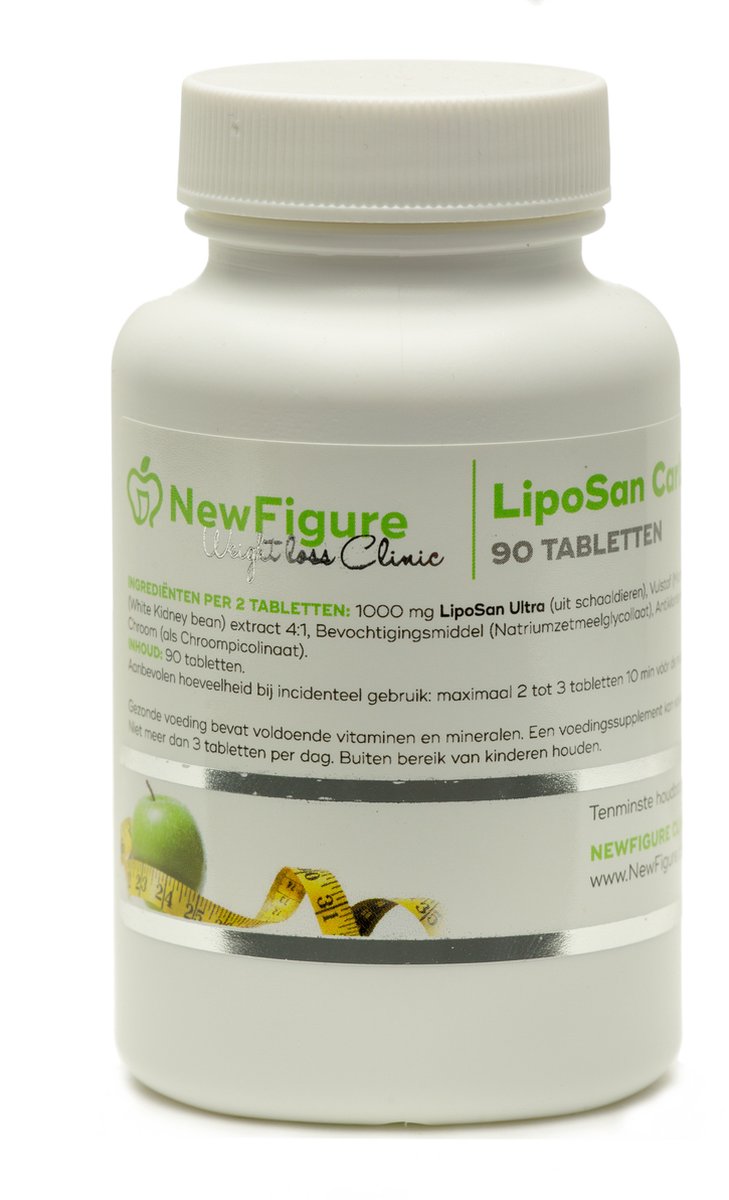 Goedkoopste NewFigure Liposan Carb Ultra Plus 90 tabletten - Vetblokker en Koolhydraatblokker in 1 - Fatblocker & Carb blocker in one - Bescherming tijdens een lunch, diner, vakantie, feest en verjaardag!