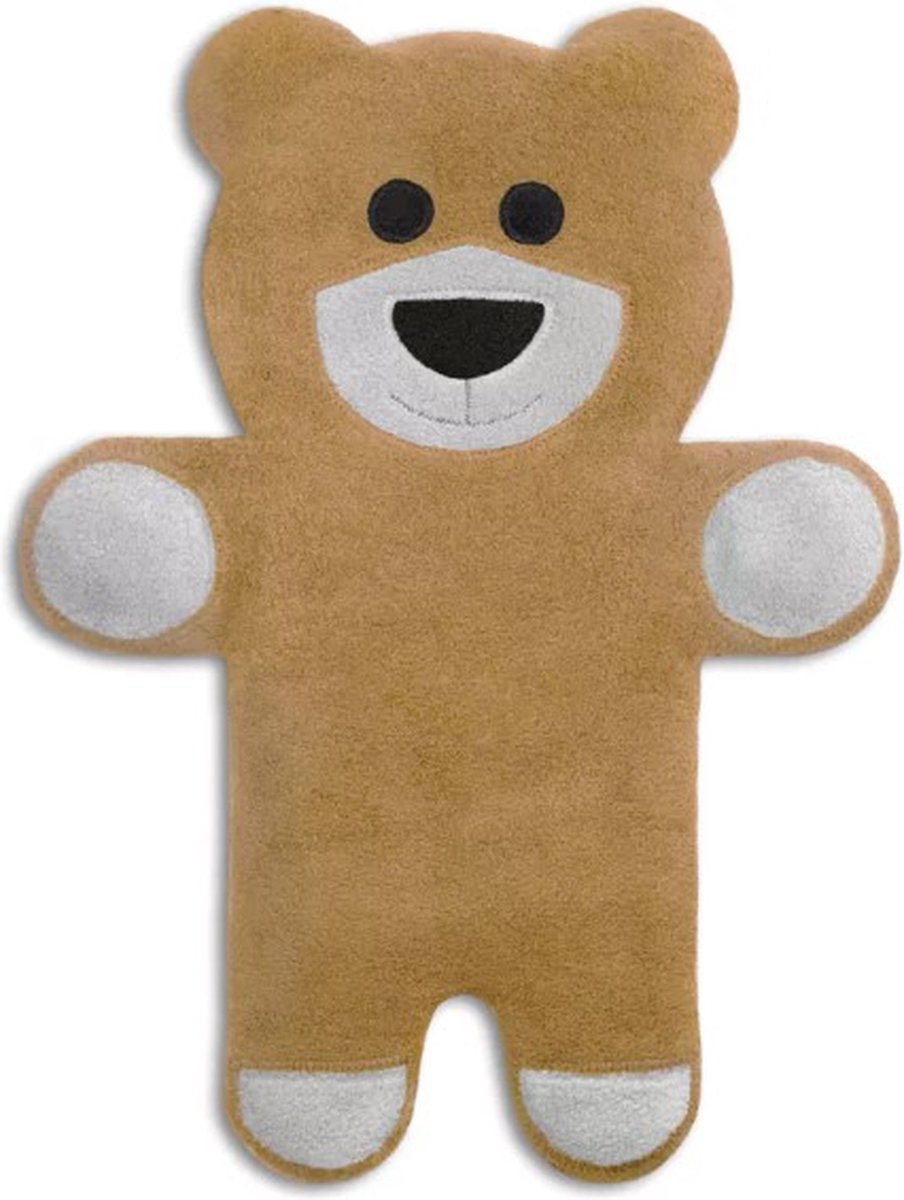 Goedkoopste Warmtekussen voor het lichaam -Leschi - graankussen (let op geen kersenpitten!) met biologische tarwe - teddy - beige - voor magnetron en oven