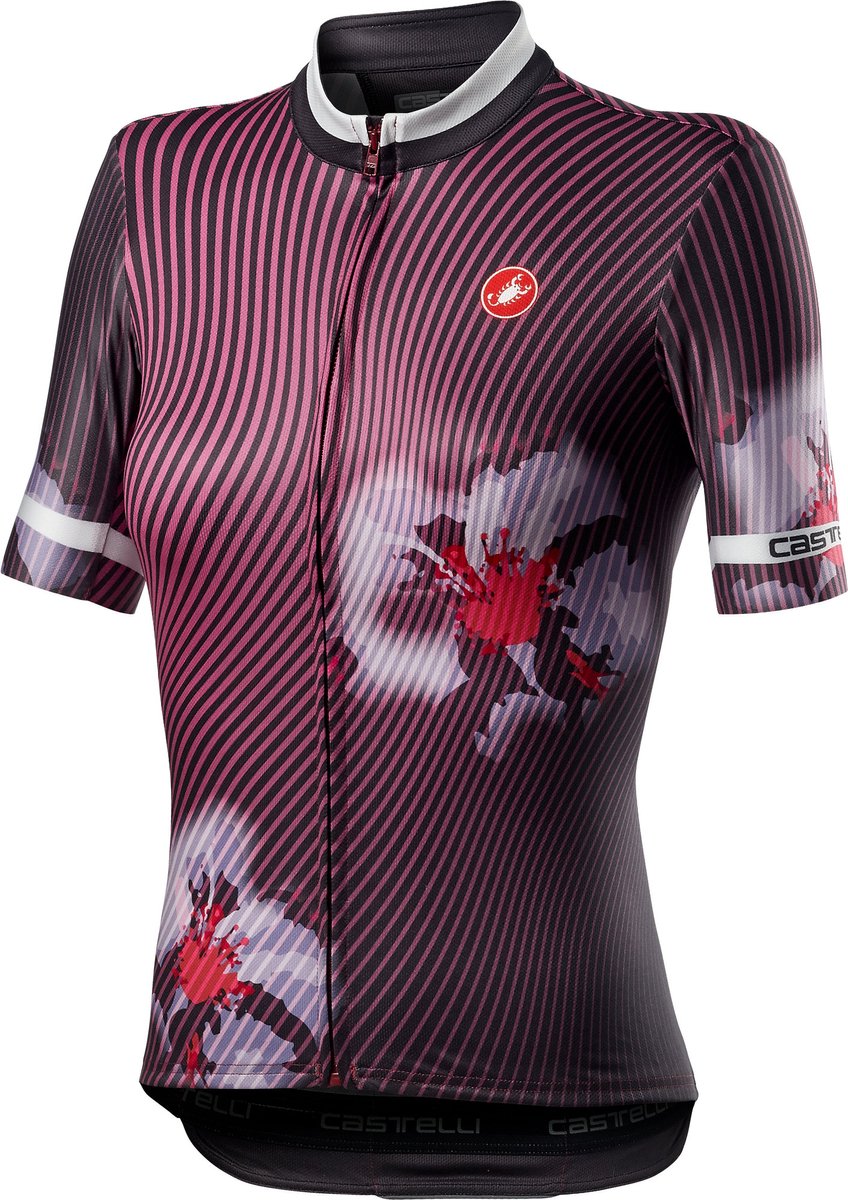 Castelli Fietsshirt korte mouwen Dames Bordeaux  - PRIMAVERA JERSEY BORDEAUX -   S