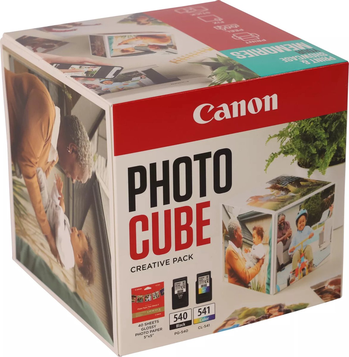 Canon 5225B017 originele inktcartridge, 2 stuks, standaardcapaciteit, cyaan, magenta, geel