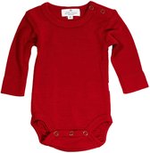 Wollen Romper lange mouw – Merinowol - Savvy red- 62