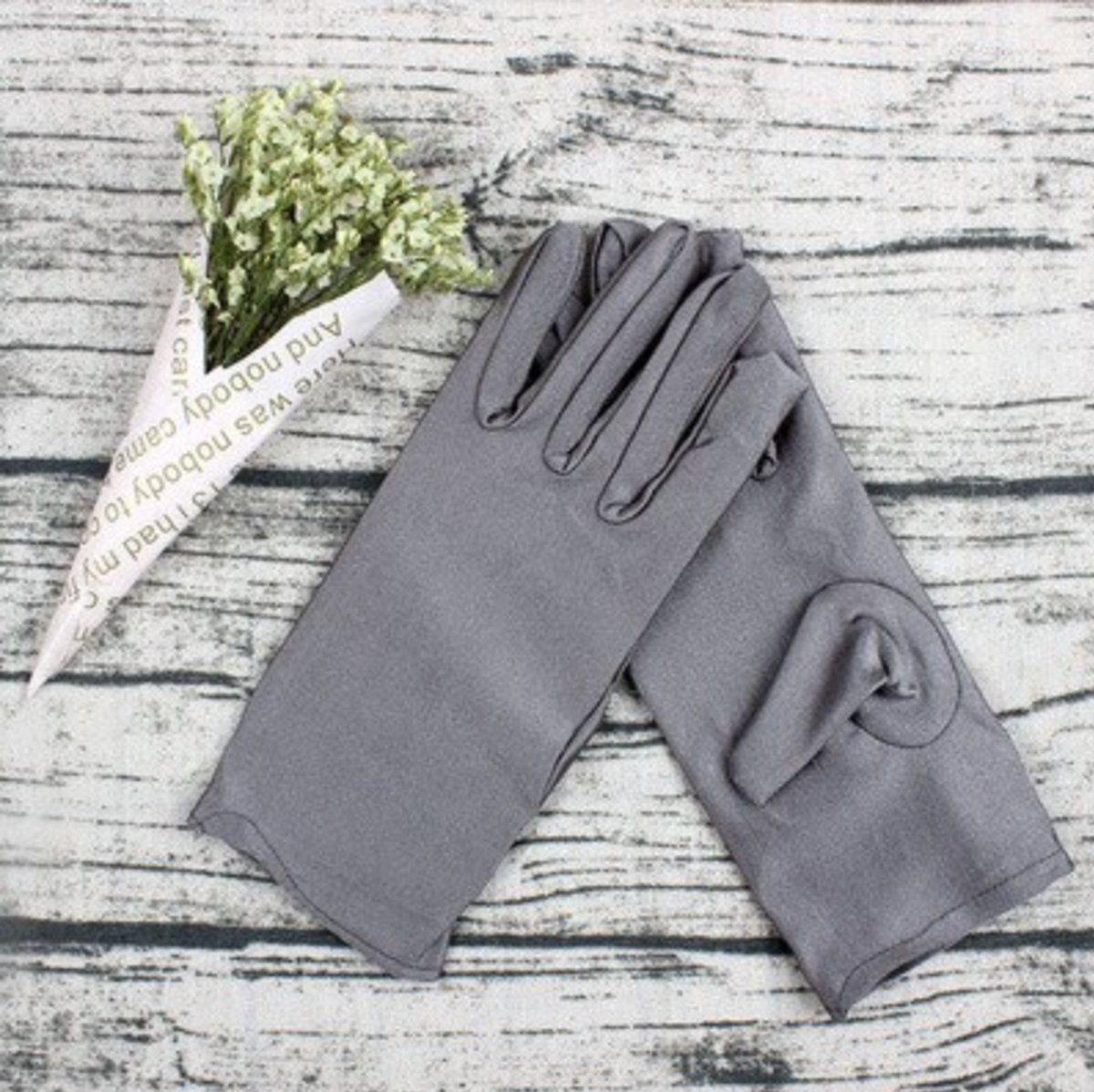 Beschermende Handschoenen Grijs - Handschoenen - Eczeemhandschoen - Gray Gloves - Jewelry Handschoen - Werk Handschoen - Beauty salon handschoenen - Veiligheid Handschoen Lichtgewicht Unisex Zacht GRIJS MAAT L ----- HiCHiCO®