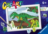Ravensburger CreArt Roaming Dinosaur - Schilderen op nummer voor kinderen