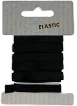 3BMT® Kledingelastiek - Naai Elastiek Band Zwart - 8 mm - 2 meter lengte